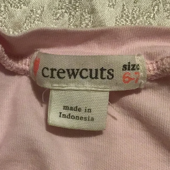 Crewcuts Ruffle Back Soft Pink Tee, Size 6 - Picture 3 of 3